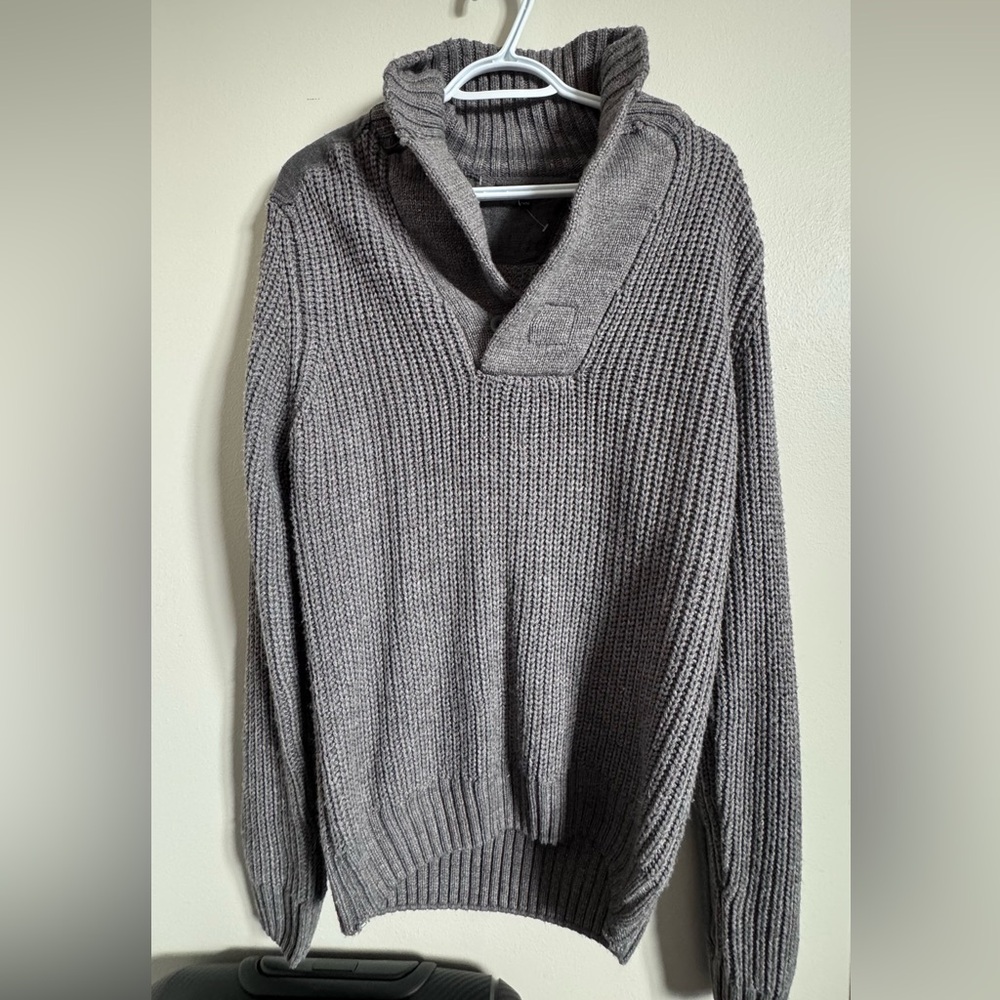 George Charcoal Turtleneck Sweater for Men